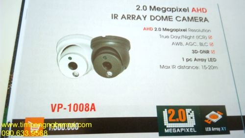 CAMERA VANTECH DOME VP-1008A-AHD