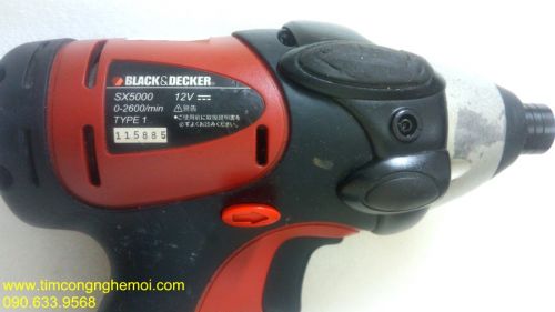 Bộ vít pin Black & Decker SX5000